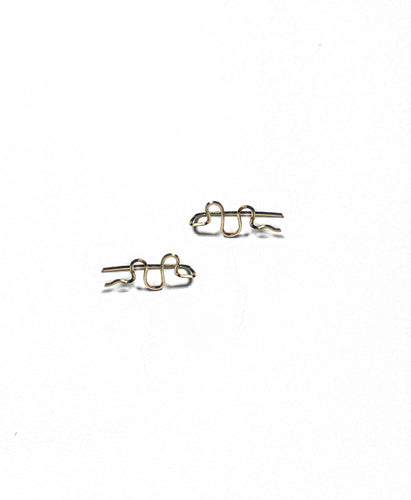 Minimalist Snake Climber Earrings